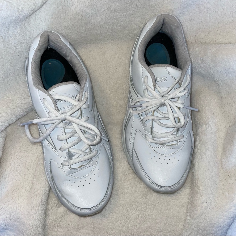 White Reeboks Dad Sneakers - Picture 3 of 9